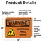 Signmission Electrical Panel Inside With Symbol OSHA Warning Sign, Vinyl Decal, 14in W x 10in L, 2PK OS-2PACK-WS-D-1014-L-12095 - alternate 5